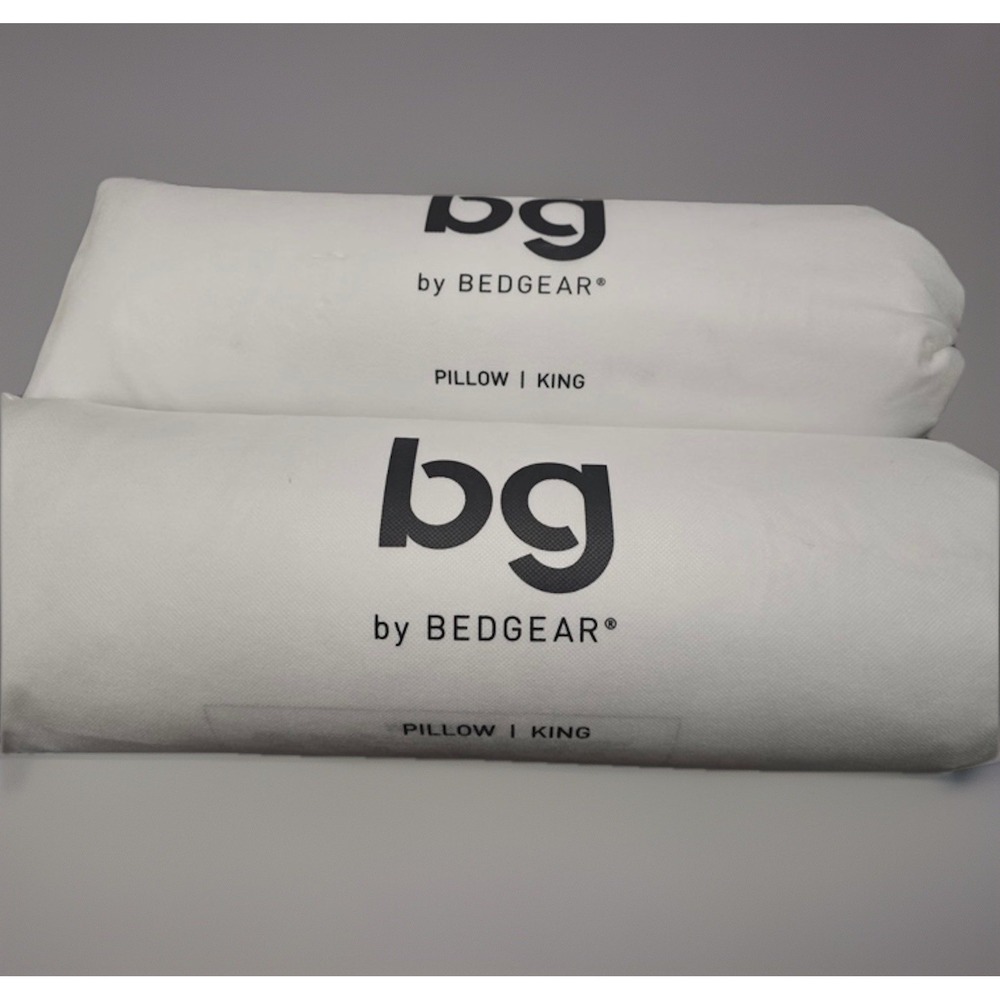 2 BedGear King Size Bed Pillows NEW Sealed BG King Size Pillow Luxury Pillows
